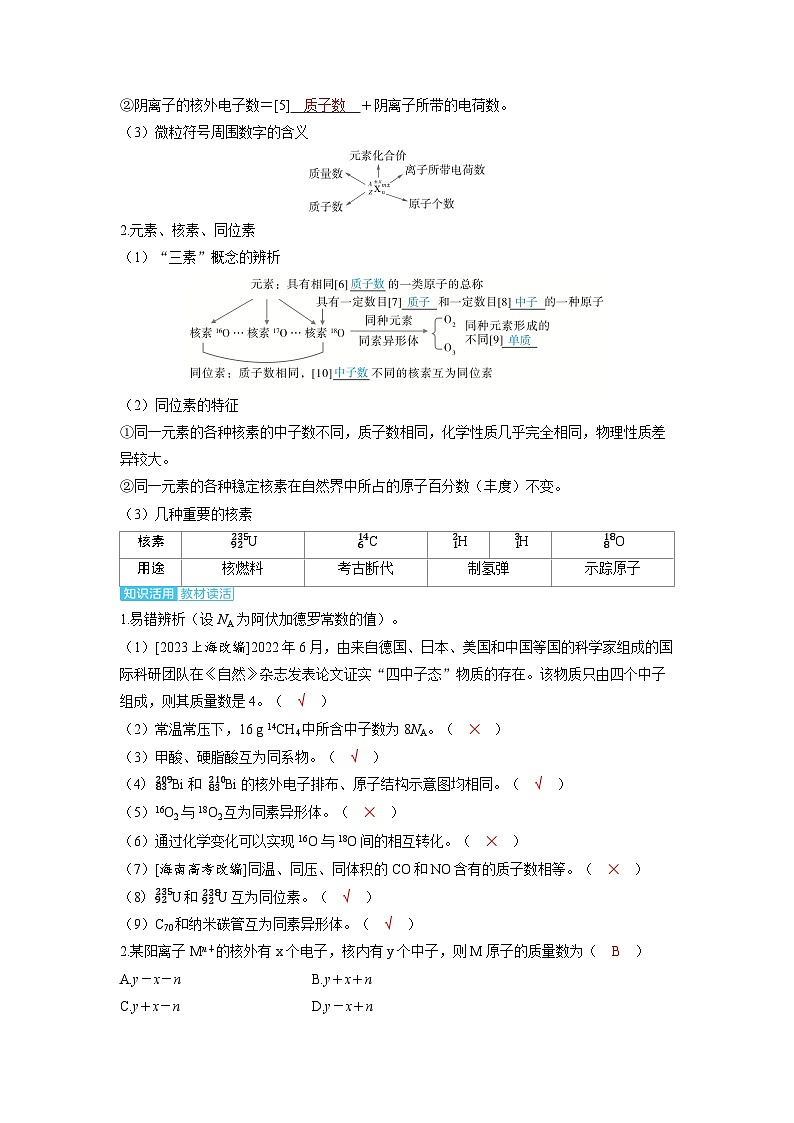 2025年高考化学精品教案第五章物质结构与性质元素周期律第1讲原子结构核外电子排布原理03