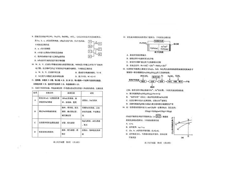 山东省泰安市肥城市2024-2025学年高三上学期开学考试 化学   含答案02