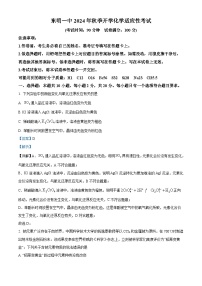 山东省菏泽市东明县第一中学2024-2025学年高三上学期开学考试化学试题（解析版）