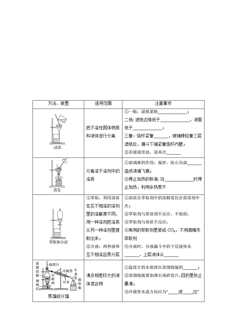 新高考化学一轮复习讲义第34讲 物质的分离、提纯和检验（2份打包，原卷版+解析版）03