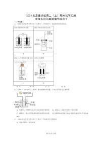 [化学]2024北京重点校高二上学期期末真题分类汇编：反应与电能章节综合2