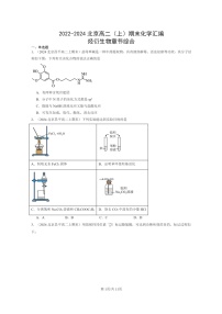 [生物]2022～2024北京重点校高二上学期期末化学真题分类汇编：烃衍章节综合