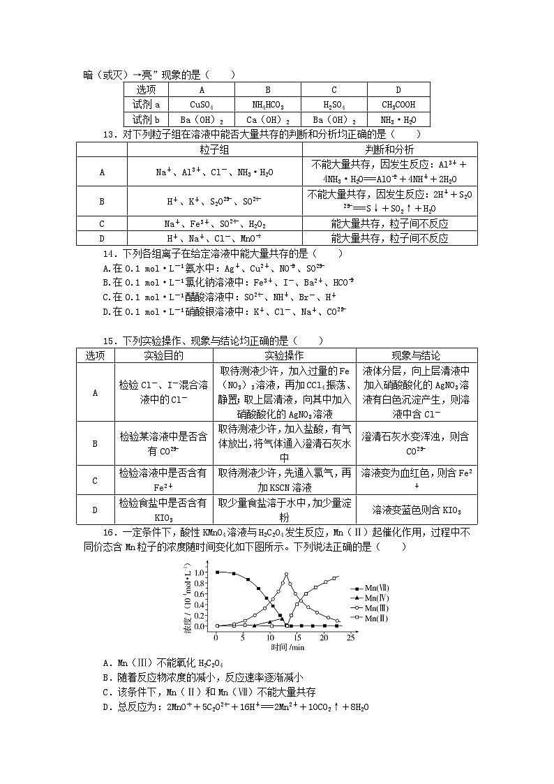 四川省自贡市旭川中学2024-2025学年高三上学期开学考试化学试题第3页