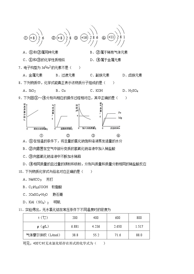 湖南省长沙市望城区第一中学2024-2025学年高一上学期开学考试化学试题第2页