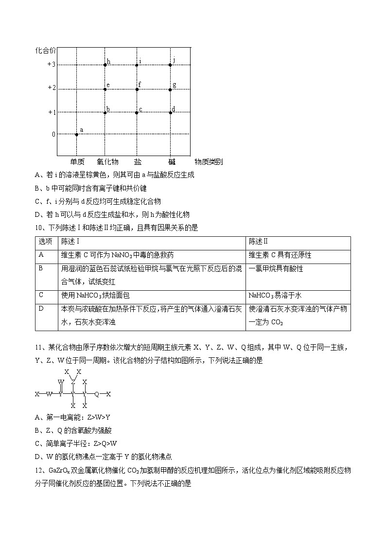 广东省多校2025届高三上学期摸底联考化学试题word(有答案)03