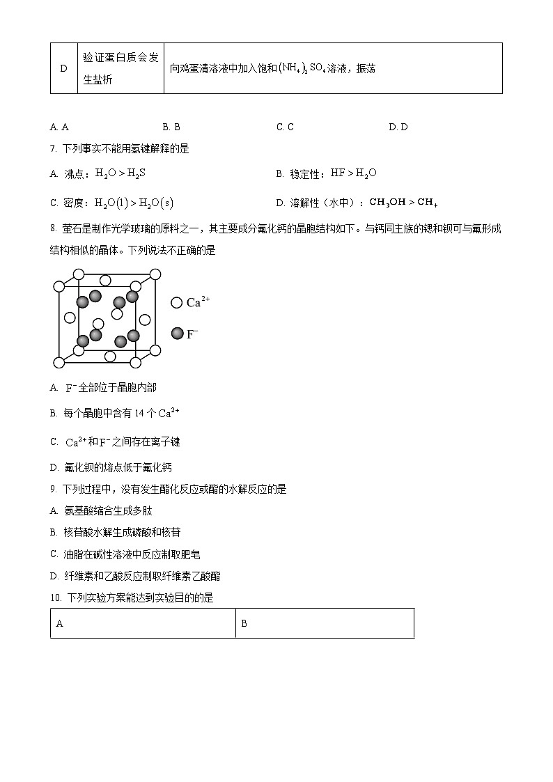 北京市第五十中学2024-2025学年高三上学期第一次月考化学试题（原卷版）03