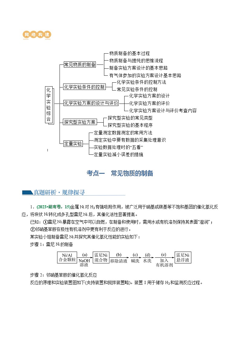 新高考化学二轮复习讲与练 专题16  化学实验综合(题型突破)(讲义)（2份打包，原卷版+解析版）03