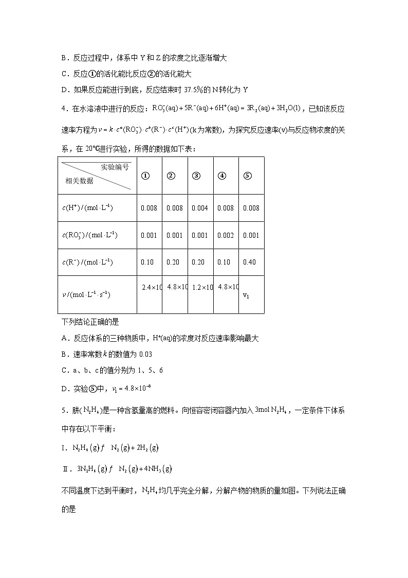 高考化学热点试题热点13化学反应速率与化学平衡含解析答案03