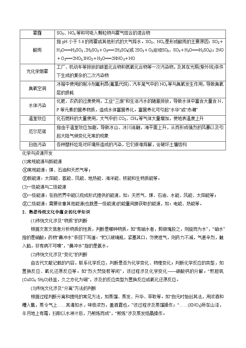 新高考化学二轮复习培优练习重难点01 化学与STSE 化学用语（解析版）第2页