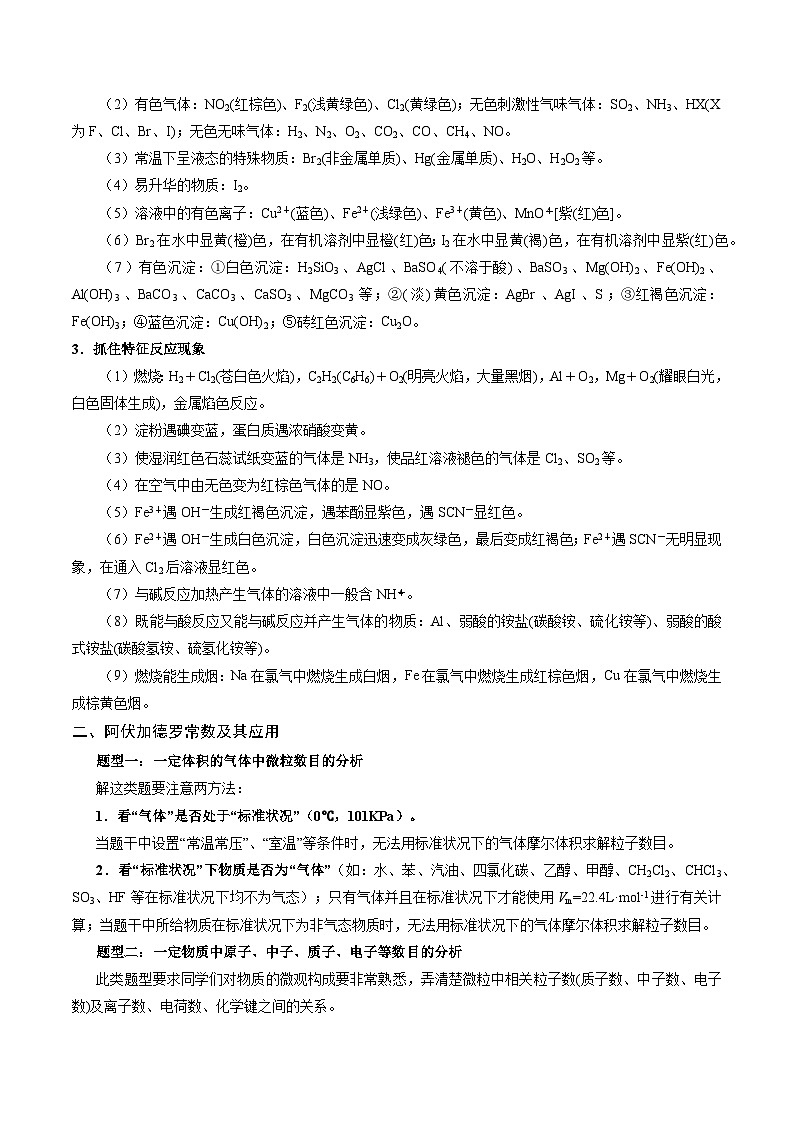 （黑吉辽通用）新高考化学三轮冲刺强化练习 选择题 物质的制备 性质和转化 阿伏加德罗常数（原卷版）第3页