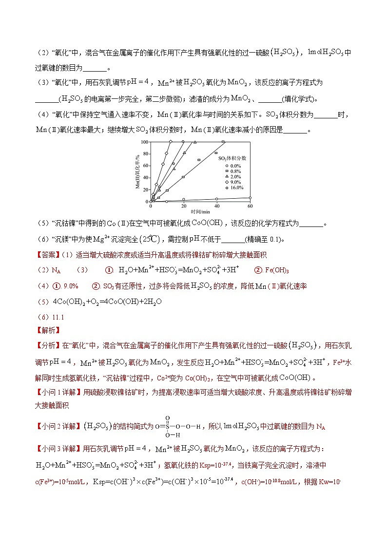 （黑吉辽通用）新高考化学三轮冲刺强化练习 非选择题 化学工艺流程综合题（解析版）第2页