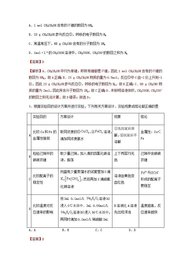 新高考化学三轮冲刺考前保温训练专练15 十四道选择题+主观原理题（解析版） 第3页