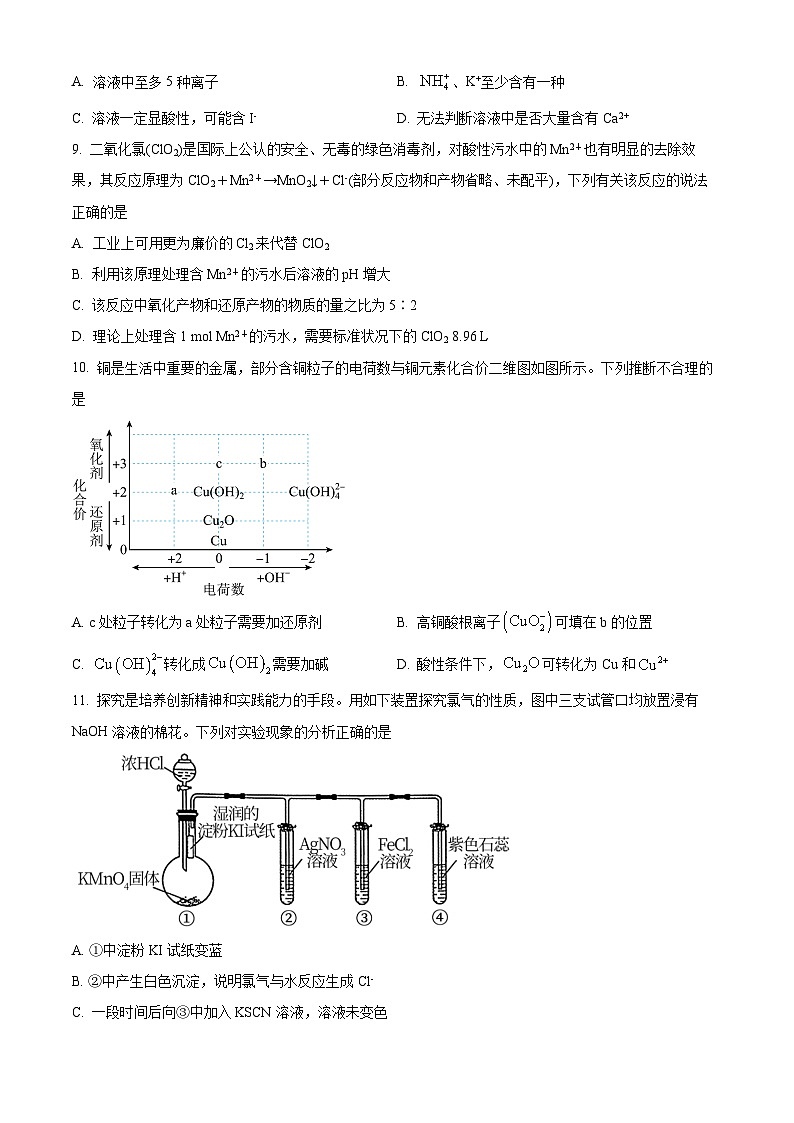 福建省宁德市福鼎第四中学2024-2025学年高三上学期开学考试化学试题（原卷版）03