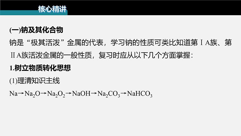 新高考化学二轮复习课件 第1部分 专题突破  专题8　常见无机物性质的转化第3页