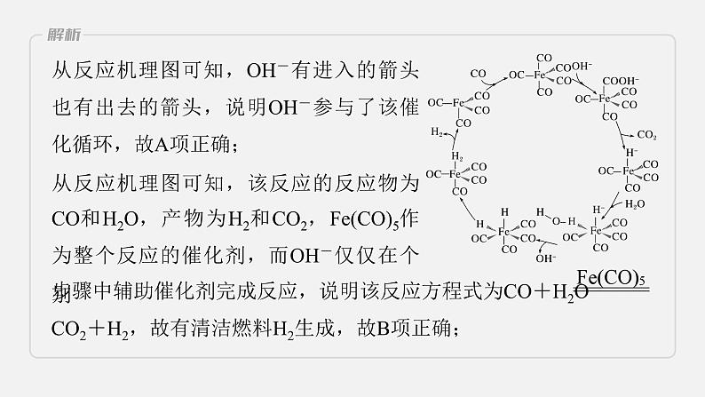 新高考化学二轮复习课件 第1部分 专题突破  专题15　题型专攻5　化学反应历程图像分析08