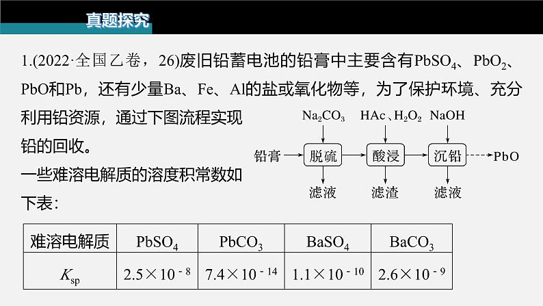 新高考化学二轮复习课件 第1部分 专题突破  大题突破3　无机化工流程题题型研究第3页