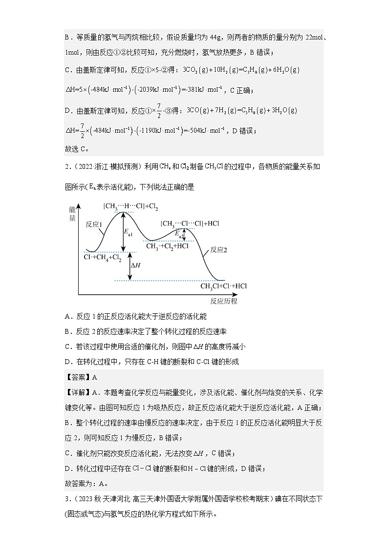 新高考化学二轮复习核心考点逐项突破专题七 化学反应与能量（专练）（解析版）第2页