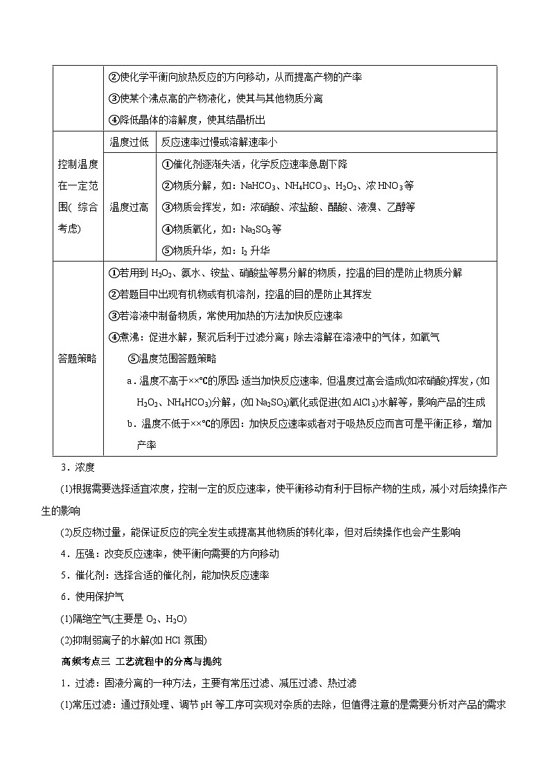 新高考化学二轮复习讲练测专题13 工艺流程综合题（讲）（原卷版）第3页