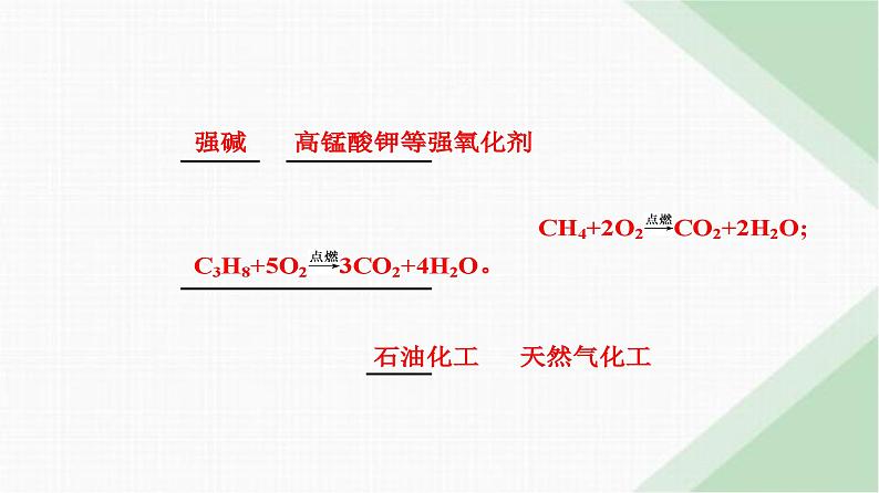 人教版高中化学必修第二册第七章有机化合物第一节课时二烷烃的性质课件第6页