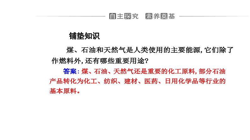 人教版高中化学必修第二册第八章化学与可持续发展第一节课时三煤、石油和天然气的综合利用课件第3页