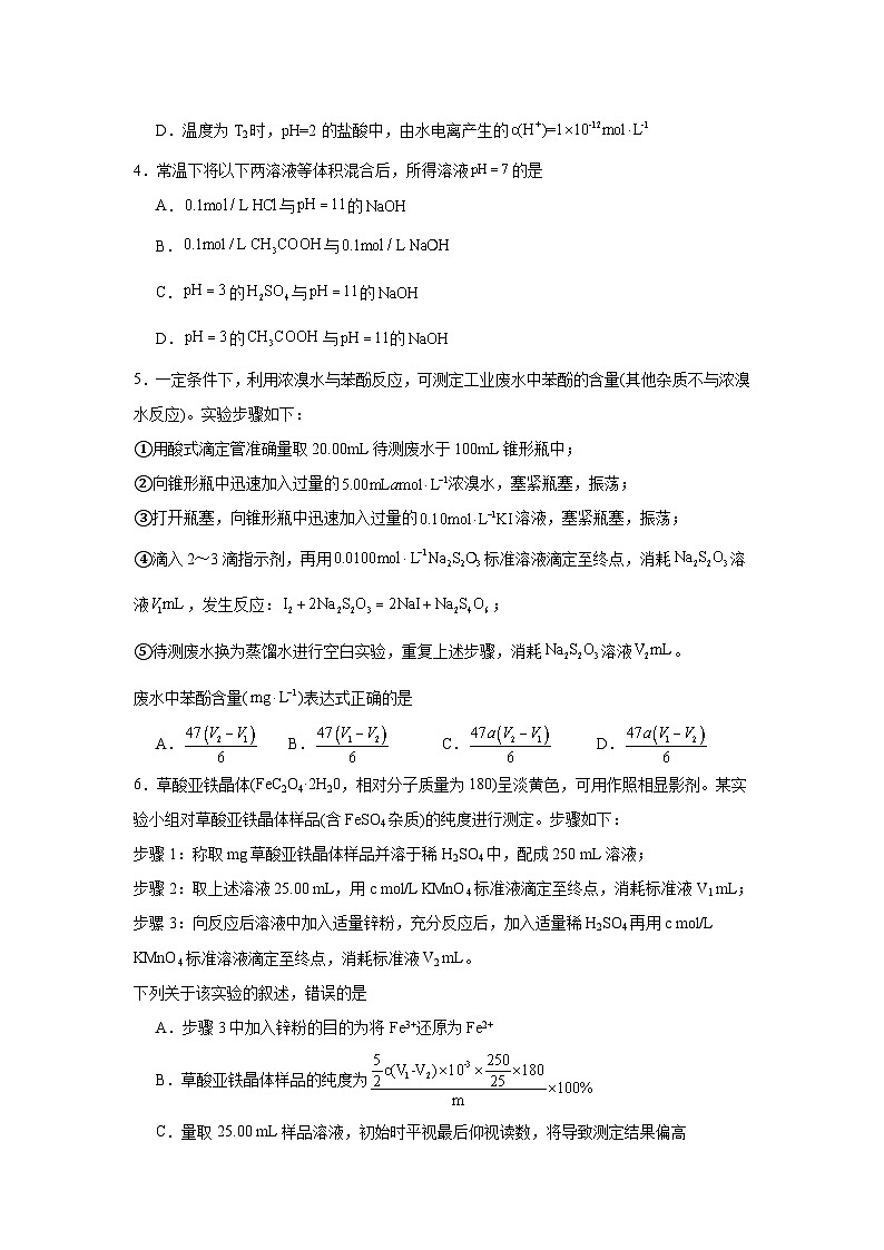 【查漏补缺】2025年高考化学复习冲刺过关（新高考专用）10盘点溶液中的“四大”平衡含解析02