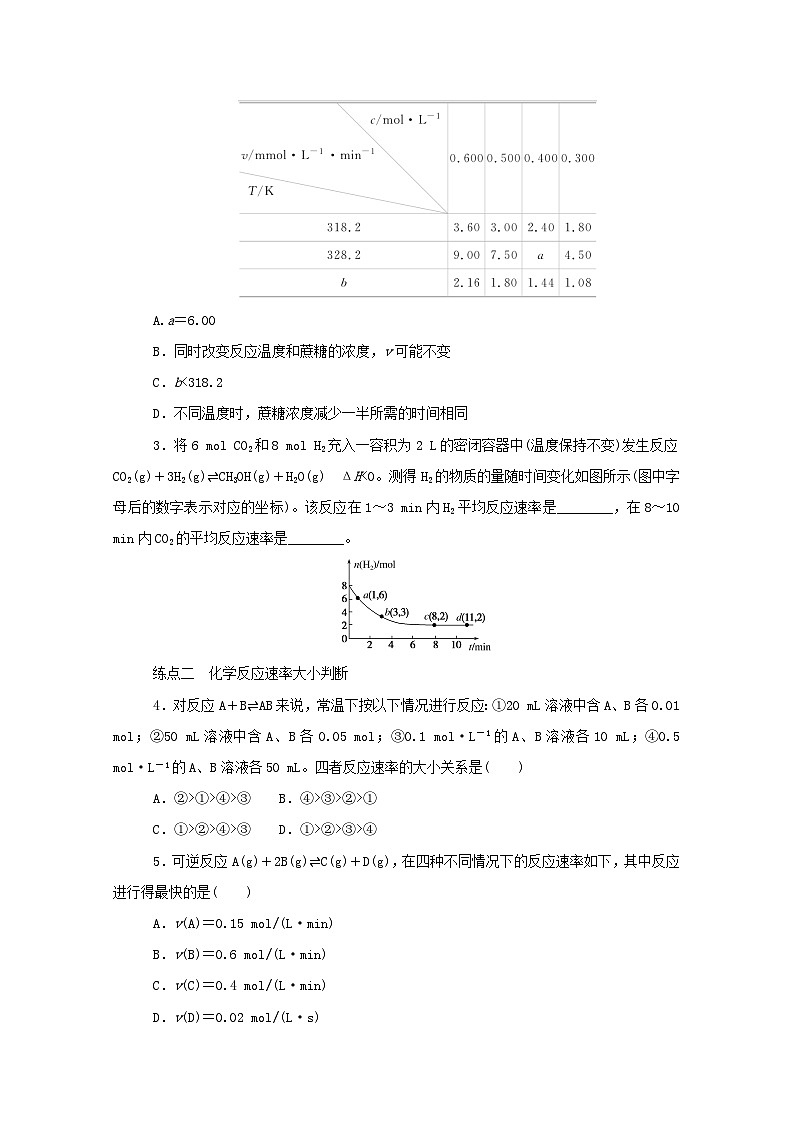 新高考化学一轮复习学案7.1化学反应速率（含解析）第3页