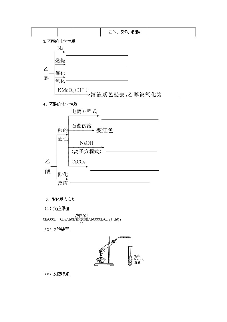 新高考化学一轮复习学案9.2乙醇和乙酸基本营养物质（含解析）02