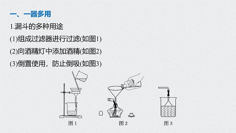 新高考化学一轮复习讲义课件 第1章 第1讲 微专题1　仪器的组合与创新应用03