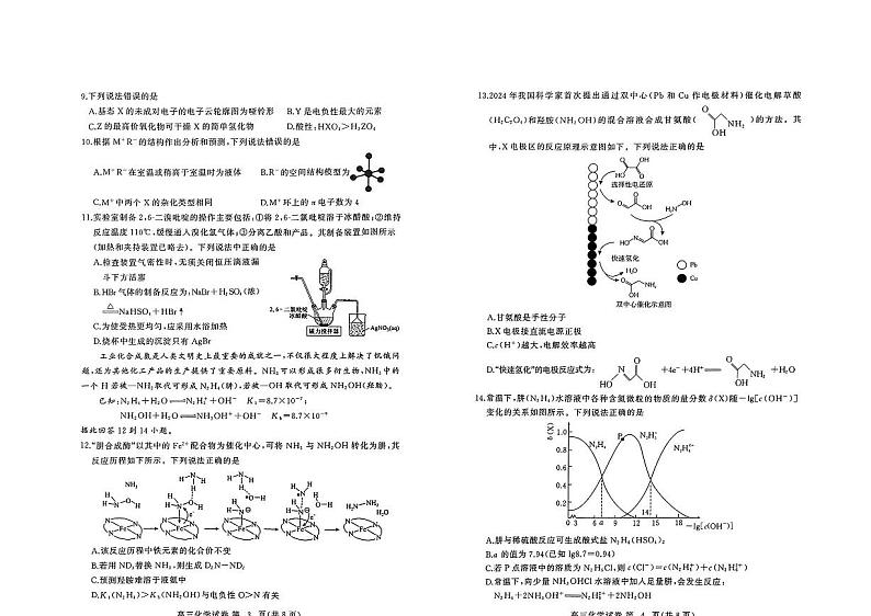 化学-2025届湖北省黄冈市高三9月调研考试第2页