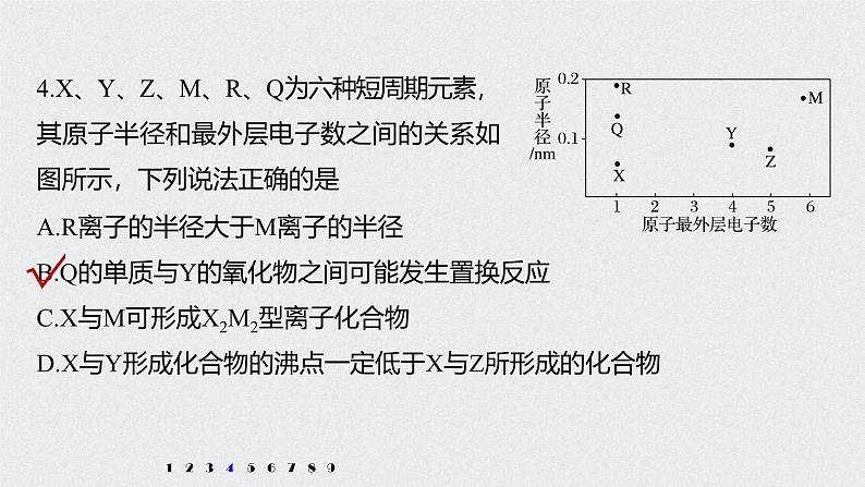 新高考化学一轮复习讲义课件 第5章 第28讲　专项提能特训7　“位—构—性”关系判断08