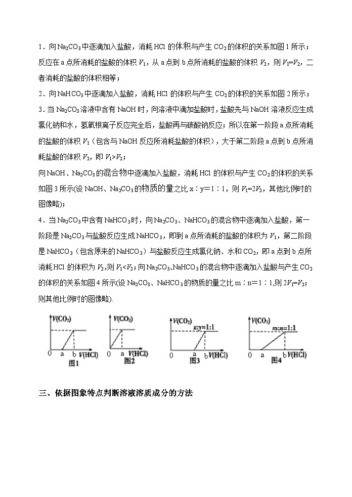 新高考化学一轮复习考点巩固练习11  钠盐的图象及相关计算（解析版）02
