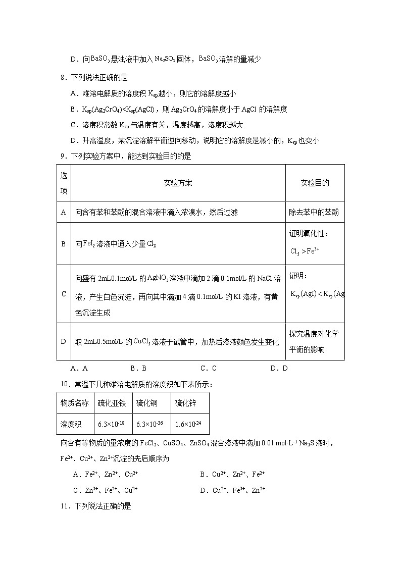 2025年高考化学试题二轮热点题型题型15沉淀溶解平衡及图像分析含解析答案第3页