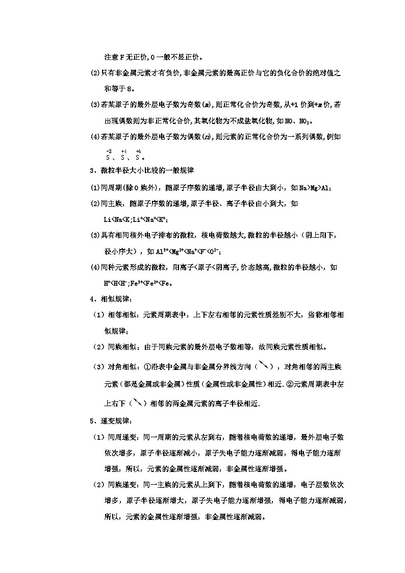 高考化学二轮复习针对性练习专题六 原子结构 元素周期侓（考点剖析）（解析版）02