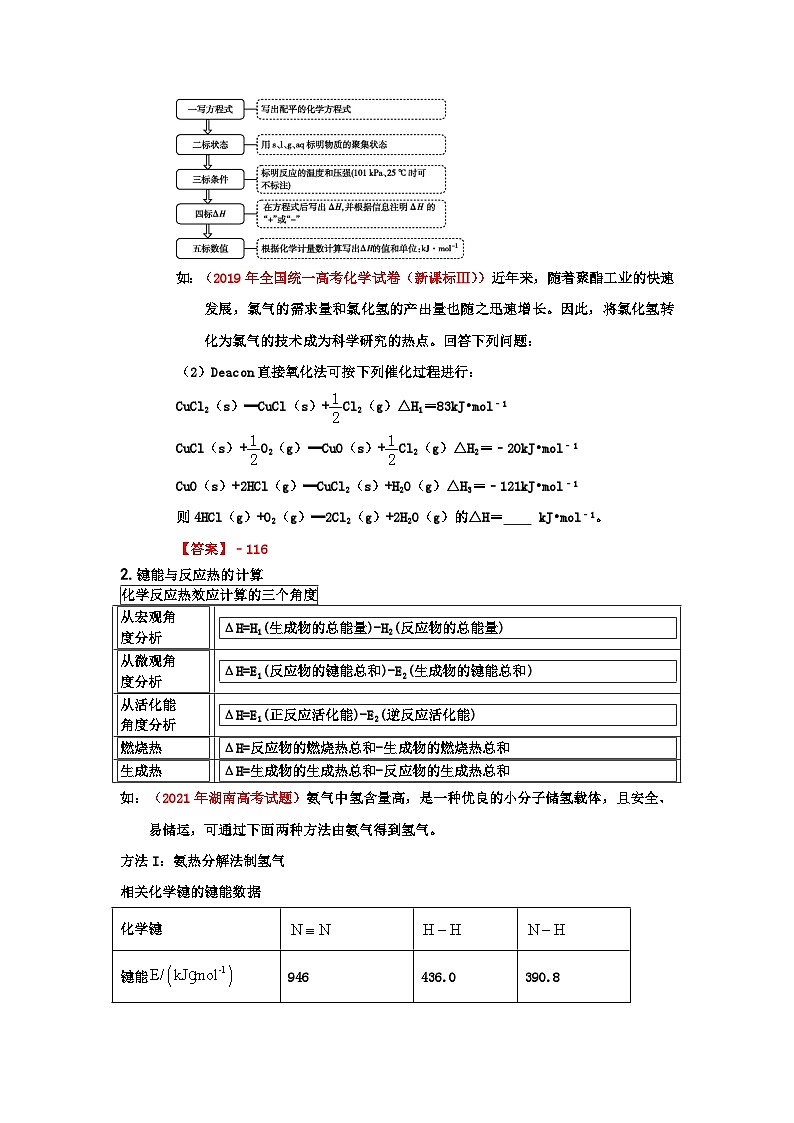 高考化学二轮复习针对性练习专题十二  化学反应原理（考点剖析）（原卷版）第2页