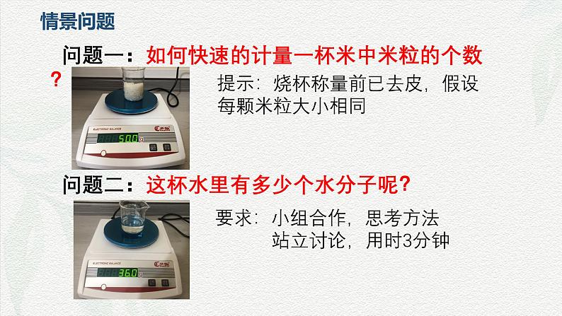 2.3物质的量-课件— 2024-2025学年高一上学期化学人教版（2019）必修第一册第3页