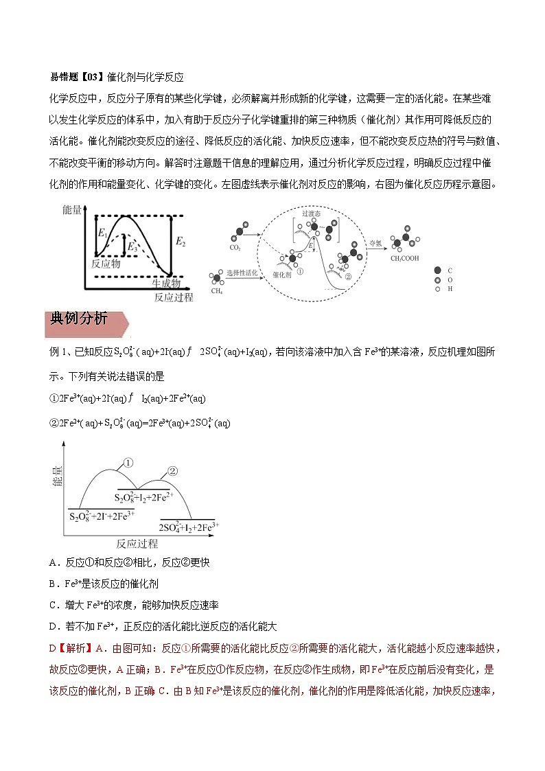 高考化学二轮复习易错题易错点20 化学反应机理（原卷版）第2页