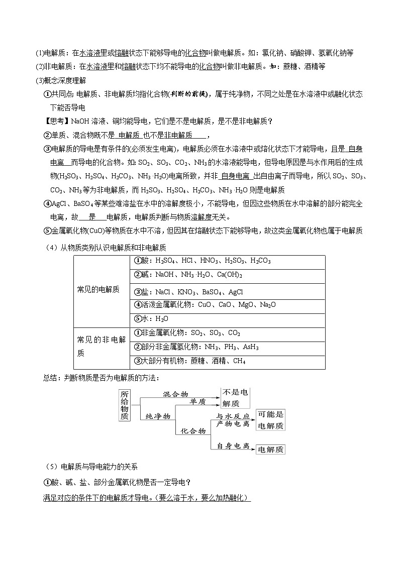 1.2.1 电解质的电离（讲义）（解析版）第2页