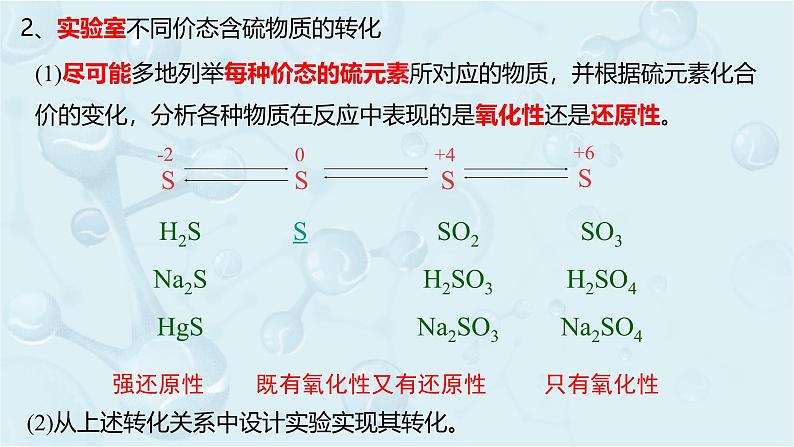 高一下学期 化学人教版（2019）必修第二册课件 5.1.4.不同价态含硫物质的转化第5页