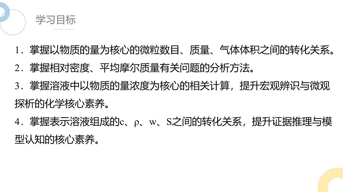 2.2 课时2 物质的量浓度的相关计算  课件 2024-2025学年高一化学苏教版（2019）必修第一册第2页