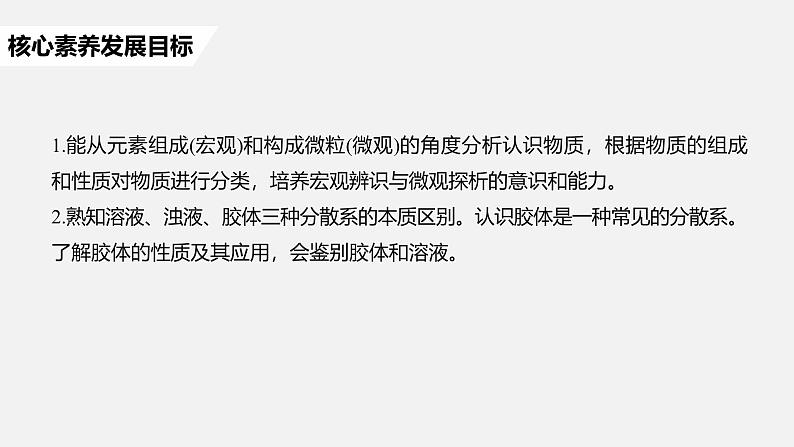 高中化学新教材同步必修第一册 第一章 第一节 第一课时　物质的分类课件第2页