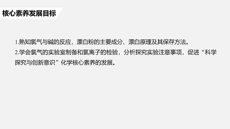 高中化学新教材同步必修第一册 第二章 第二节 第二课时　氯气与碱反应及Cl－的检验课件第2页