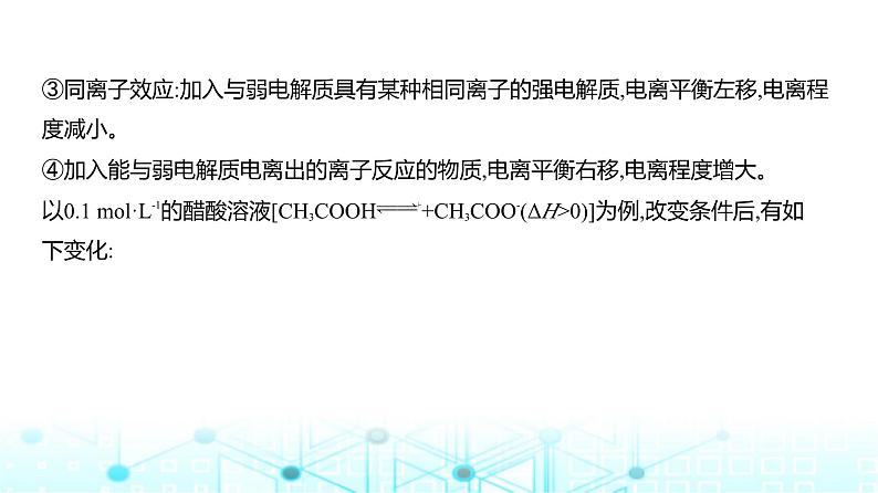 新高考化学复习专题一0二弱电解质的电离平衡和溶液的酸碱性教学课件第4页
