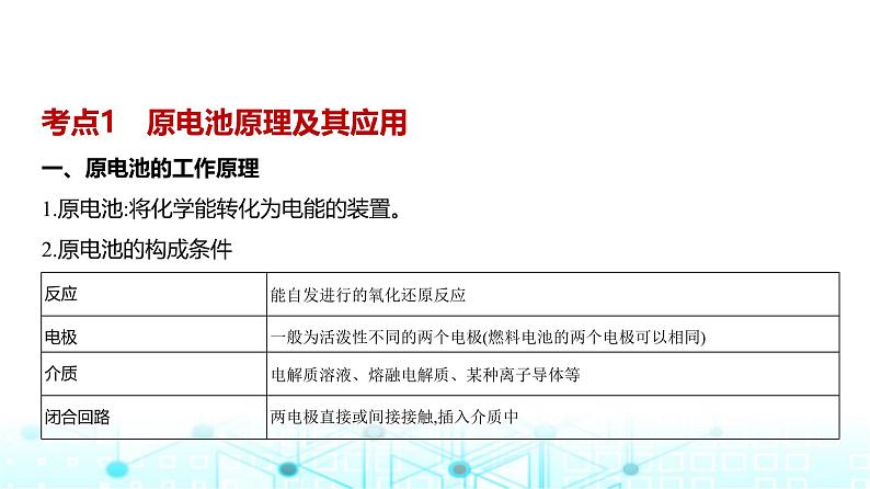 新高考化学复习专题一0化学反应与电能教学课件第2页