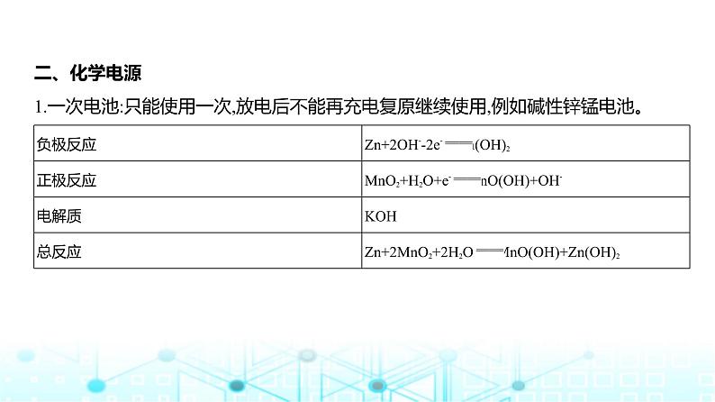 新高考化学复习专题一0化学反应与电能教学课件第5页