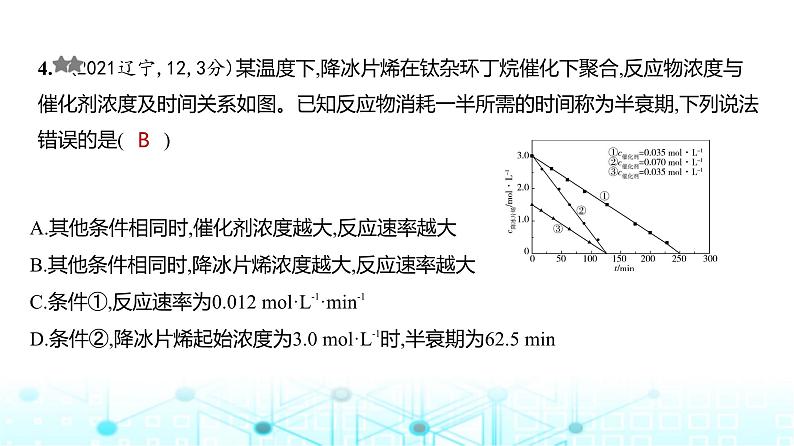 新高考化学复习专题一0一化学反应速率和化学平衡练习课件第5页