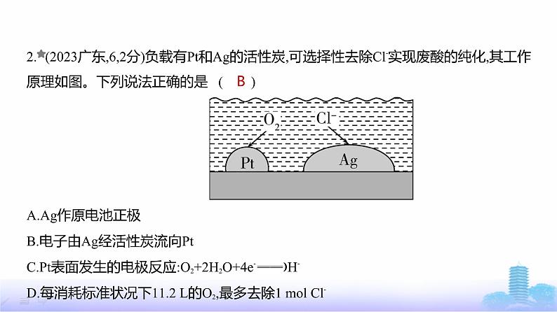 浙江版高考化学复习专题一0化学反应与电能练习课件第3页