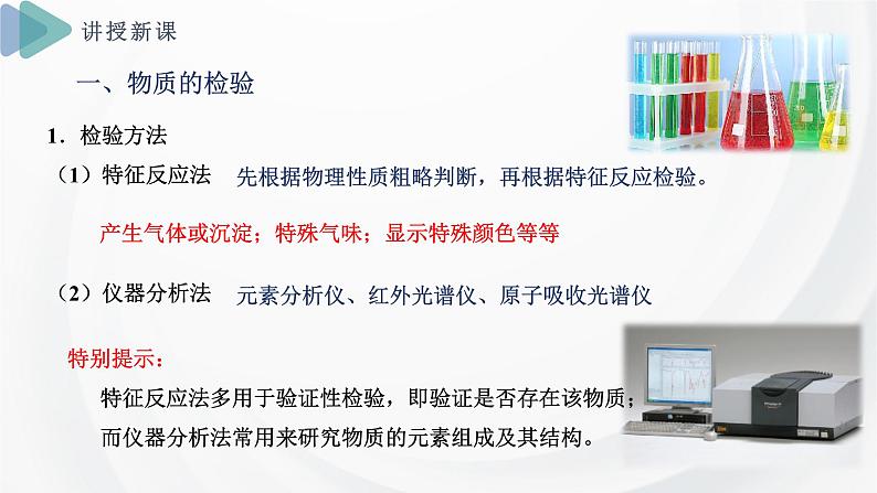 2.1 课时2 物质的检验 物质性质和变化的探究  课件 2024-2025学年高一化学苏教版（2019）必修第一册第5页