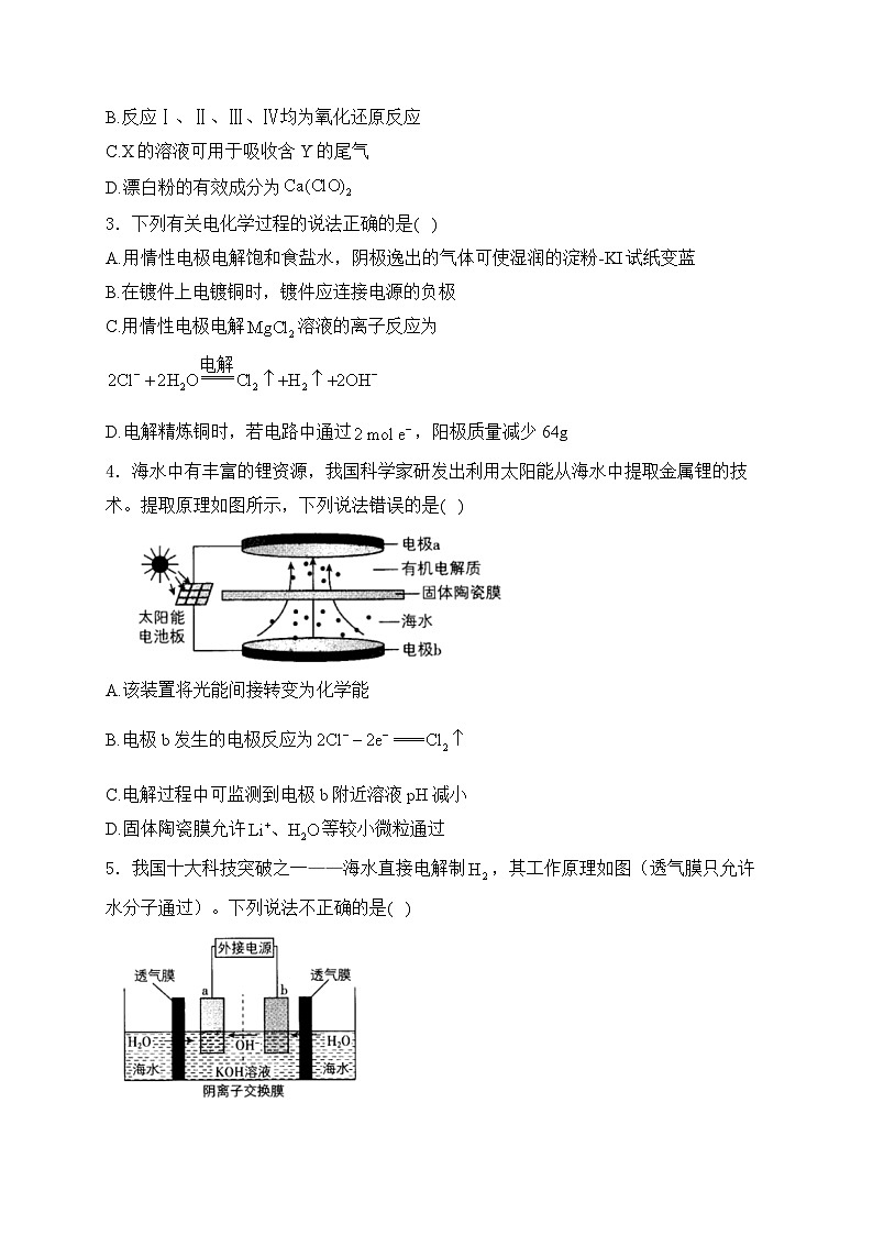 2024-2025学年高二化学人教版选择性必修一课时作业：金属的腐蚀与防护第2页