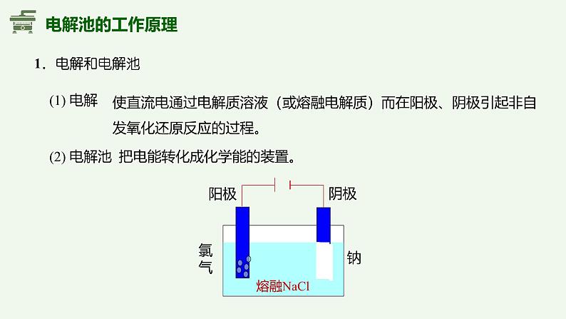 2024-2025学年苏教版新教材选择性必修一 专题1第二单元 化学能与电能的转化——电解池的工作原理 课件第7页