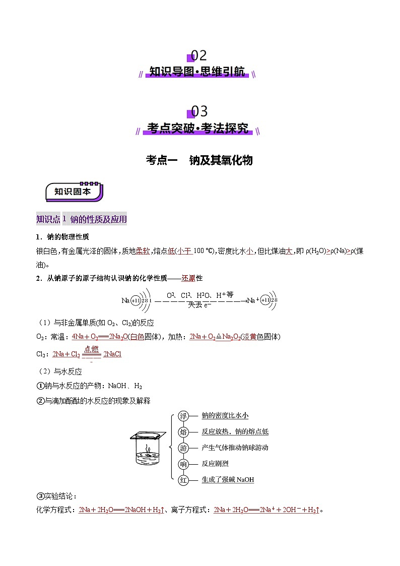 第01讲 钠及其重要化合物（讲义）（教师版） 2025年高考化学一轮复习讲练测（新教材新高考）第3页